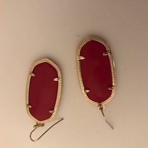 Red Kendra Scott earrings